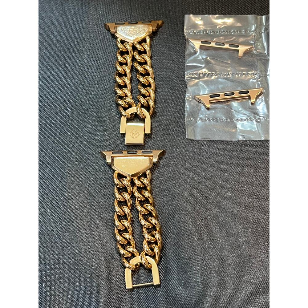 Kendra Scott Whitley Double Chain Apple Watch Band Rose Gold XS